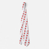 バレンタインハートキャラクターかわいいハート ネクタイ (裏面)