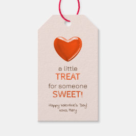 バレンタインハートキャンディリトルスイートトリート ギフトタグ