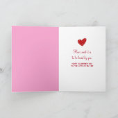 バレンタインハートキャンディ入りボウル シーズンカード (内部)