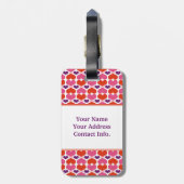 バレンタインハートキルトモノグラム ラゲッジタグ (裏面縦)