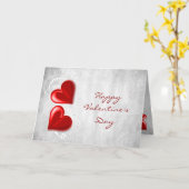 バレンタインハートグリーティングカード カード (黄色い花)