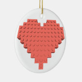 バレンタインハートシェイプオーナメント セラミックオーナメント (右)