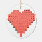 バレンタインハートシェイプオーナメント セラミックオーナメント (左)