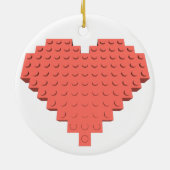 バレンタインハートシェイプオーナメント セラミックオーナメント (裏面)
