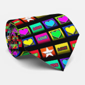 バレンタインハートタイ モザイクタイル ネクタイ (ロール)