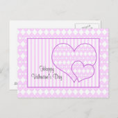 バレンタインハートデザイン シーズンポストカード (正面/裏面)