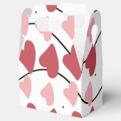 バレンタインハートドードルドットパターン フェイバーボックス (オープン)