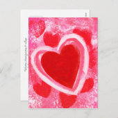 バレンタインハートバイビクトリアシェイリー シーズンポストカード (正面/裏面)