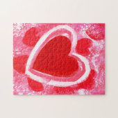 バレンタインハートバイビクトリアシェイリー ジグソーパズル (横)