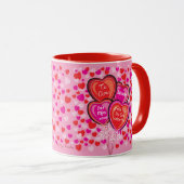 バレンタインハートバルーンスペインのマグ マグカップ (正面右)
