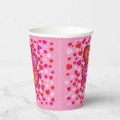 バレンタインハートバルーン紙パーティーカップ 紙コップ (右)