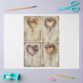 バレンタインハートバルーン 薄葉紙 (クラフト)