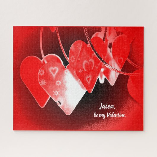 バレンタインハートパズル ジグソーパズル (横)