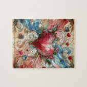 バレンタインハートパズル ジグソーパズル (横)