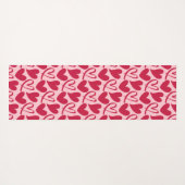 バレンタインハートパターンギフト、男の子の女の子&子供 ヨガマット (裏面(横))