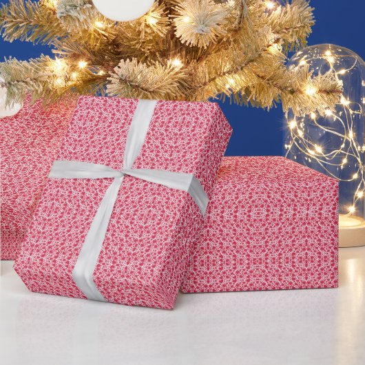 バレンタインハートパターン ラッピングペーパー (クリスマス)