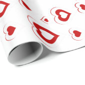 バレンタインハートパターン ラッピングペーパー (ロールコーナー)