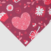 バレンタインハートパターン 薄葉紙 (詳細)