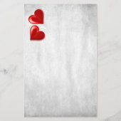 バレンタインハートパーソナライズされた文具 便箋 (裏面)