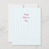 バレンタインハートフラットカードテンプレート ノートカード (裏面)