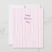 バレンタインハートフラットカードテンプレート ノートカード (裏面)