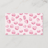 バレンタインハートブライダルシャワーレシピ要求 エンクロージャーカード (裏面)