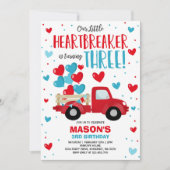 バレンタインハートブレーカー3rdバースデーレッドブルートラック 招待状 (正面)