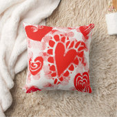 バレンタインハートホリデイ装飾用クッション クッション (ブランケット)