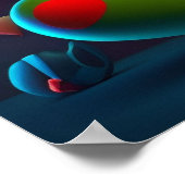 バレンタインハートポスター ポスター (角)