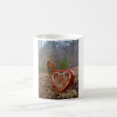 バレンタインハートミニチュアブラウンホース コーヒーマグカップ (中央)