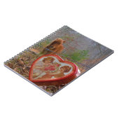 バレンタインハートミニチュアブラウンホース ノートブック (左側)