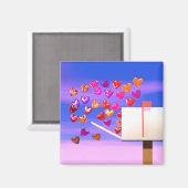 バレンタインハートメール マグネット (正面/裏面)