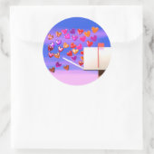 バレンタインハートメール ラウンドシール (バッグ)