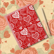 バレンタインハートラブレッドホワイト