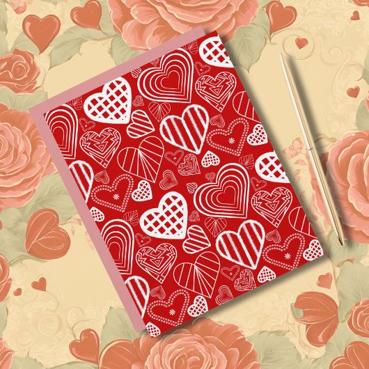 バレンタインハートラブレッドホワイト