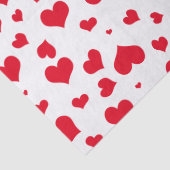 バレンタインハートランダムパターン赤/白 薄葉紙 (詳細)