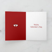 バレンタインハートレッドカード シーズンカード (内部)