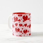 バレンタインハートロック鍵 ツートーンマグカップ (正面左)