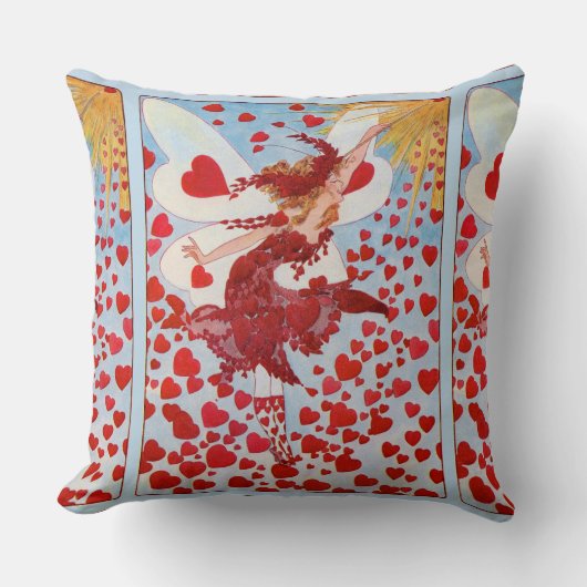 バレンタインハート妖精 クッション (正面)