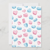 バレンタインハート性別表示パーティー 招待状 (裏面)