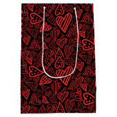 バレンタインハート抱き枕カスタマイズ-  ミディアムペーパーバッグ (裏面)