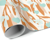 バレンタインハート枝の花ラブパターン ラッピングペーパー (ロールコーナー)