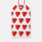 バレンタインハート棒つきキャンデー小さな甘いトリート ギフトタグ (裏面)