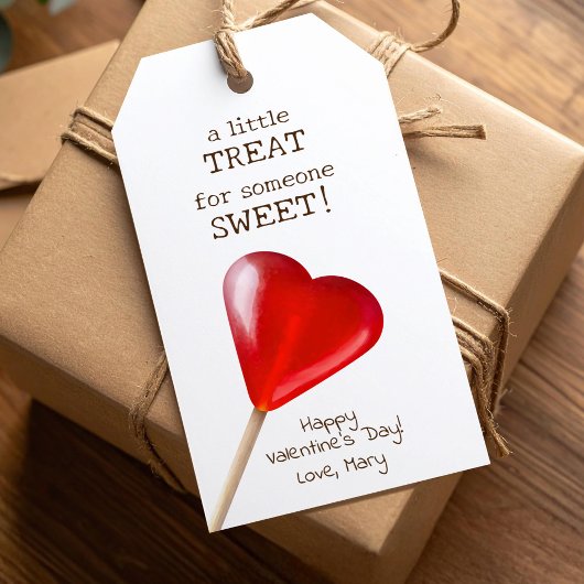 バレンタインハート棒つきキャンデー小さな甘いトリート ギフトタグ