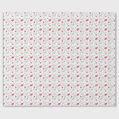 バレンタインハート矢印シームレス ラッピングペーパー (フラット)