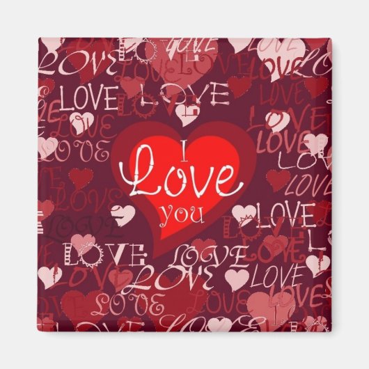 バレンタインハート磁石 マグネット (正面)