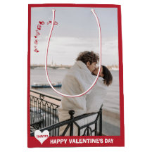 バレンタインハート私はあなたを愛するタイポグラフィ赤M