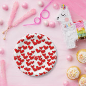 バレンタインハート紙プレート ペーパープレート (パーティー)