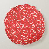 バレンタインハート装飾用クッション ラウンドクッション (裏面)
