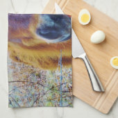 バレンタインハート馬 キッチンタオル (四つ折り)